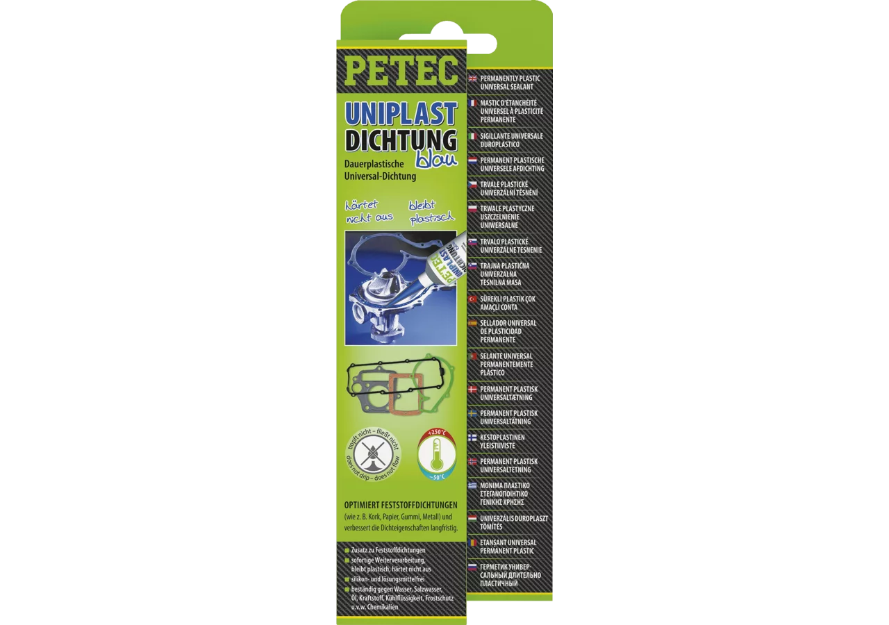 Uniplastdichtung blau, 80 ml Tube PETEC