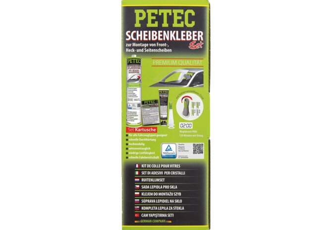 Scheibenkleber schwarz, Reparatur-Set PETEC
