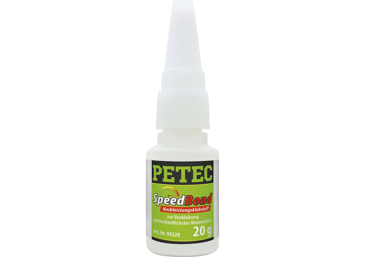 Sekundenkleber SpeedBond Hochleistungsklebstoff, 20 ml Flasche PETEC