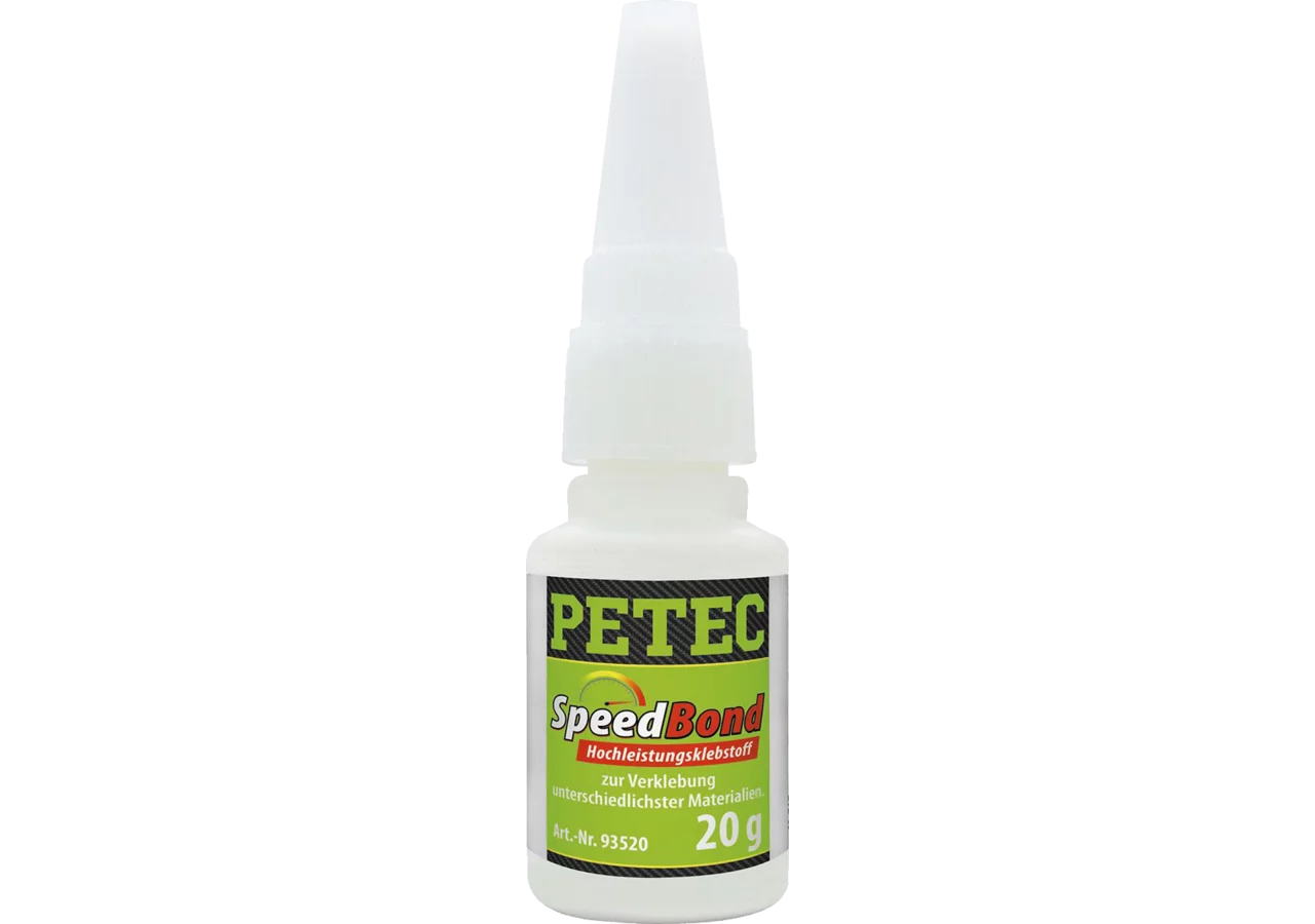 Sekundenkleber SpeedBond Hochleistungsklebstoff, 20 ml Flasche PETEC