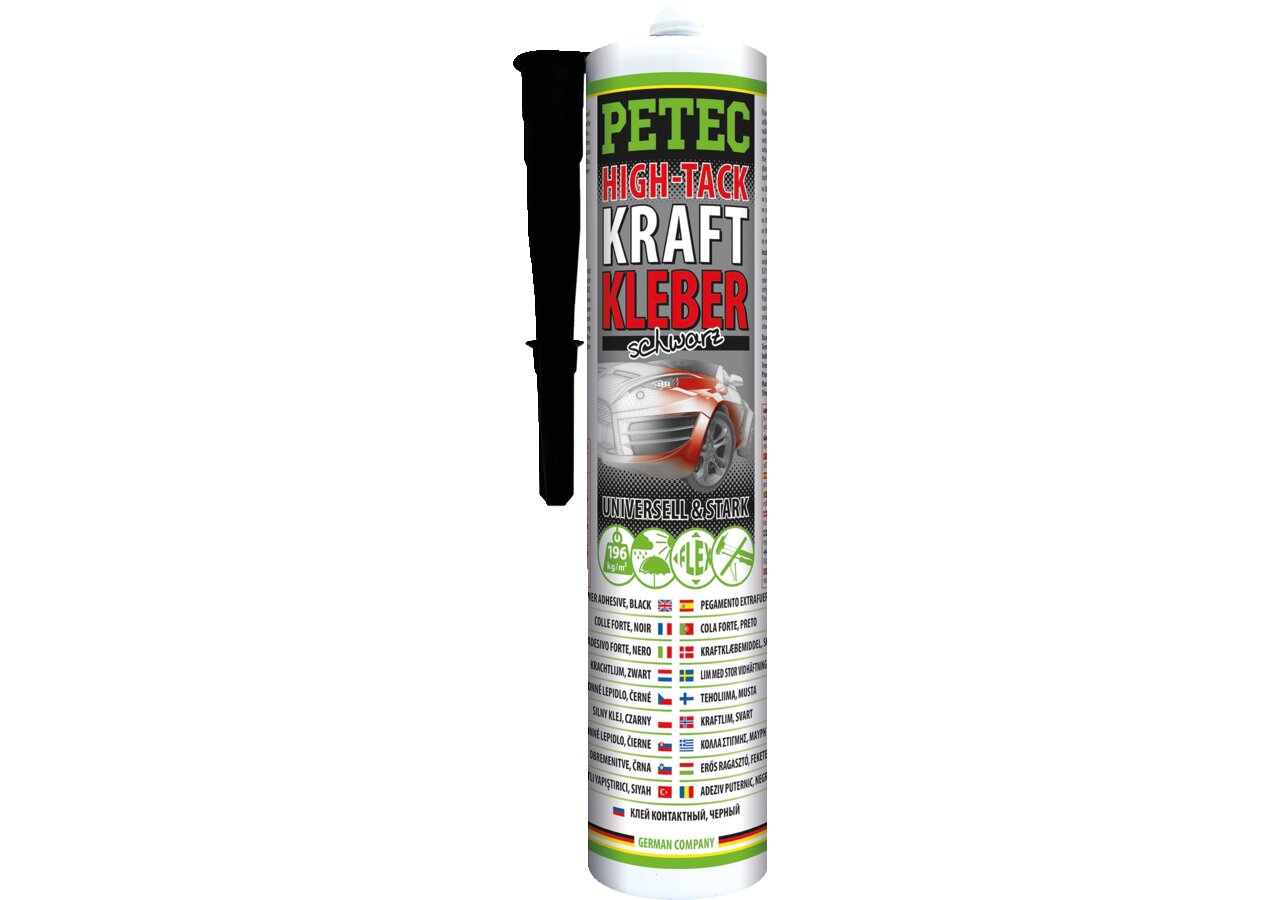 Kraftkleber schwarz, 290 ml Kartusche PETEC