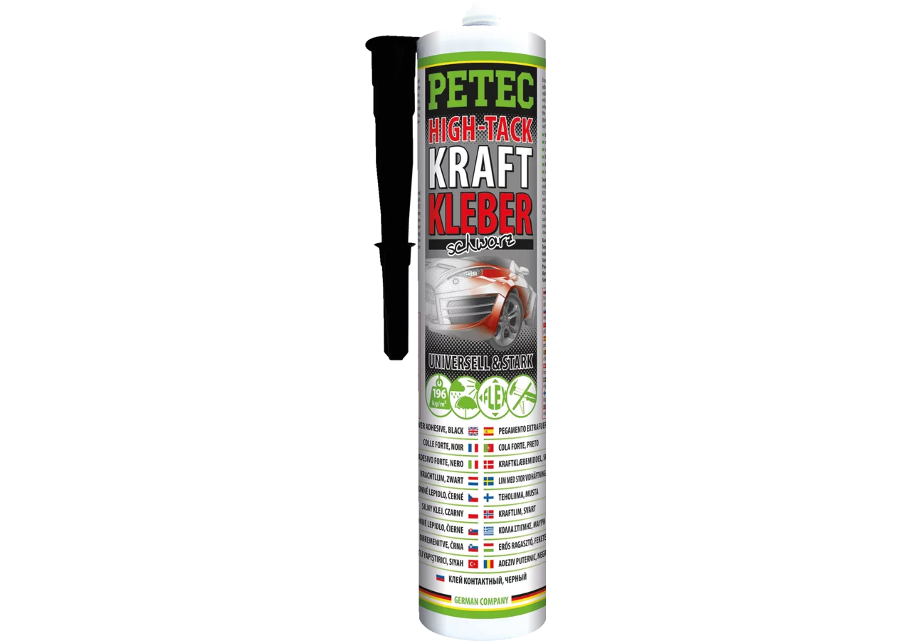 Kraftkleber schwarz, 290 ml Kartusche PETEC