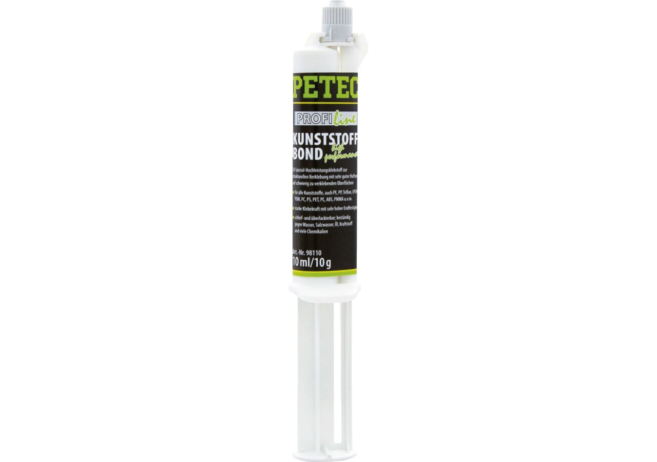 Hochleistungsklebstoff KunststoffBond high performance weiß, 10 ml Doppelspritze PETEC