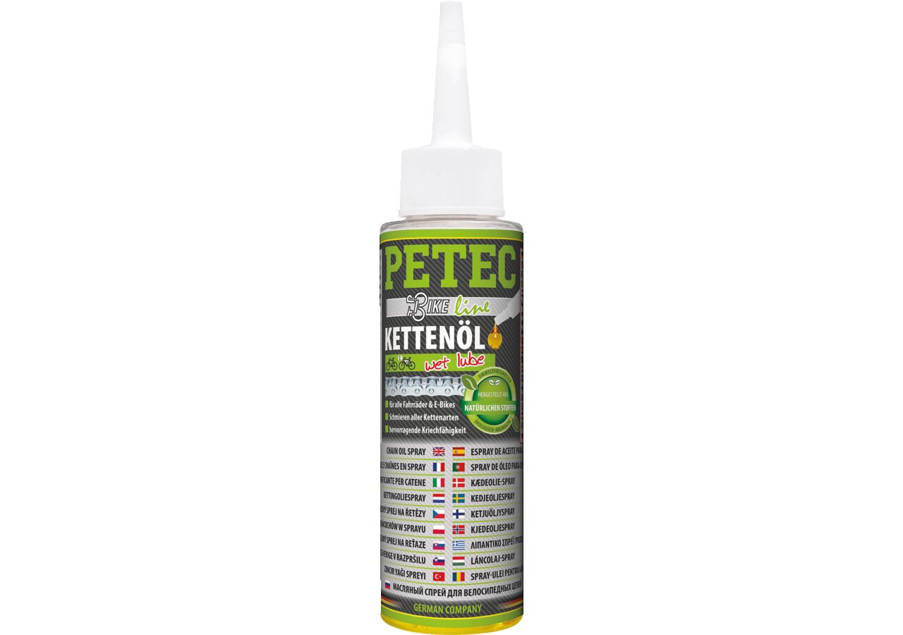 Kettenöl Wet Lube, 100 ml Tropfflasche PETEC