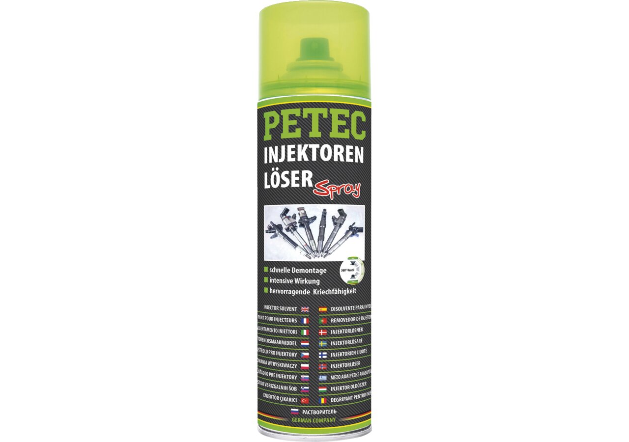 Injektorenlöser transparent 500 ml, Spraydose PETEC