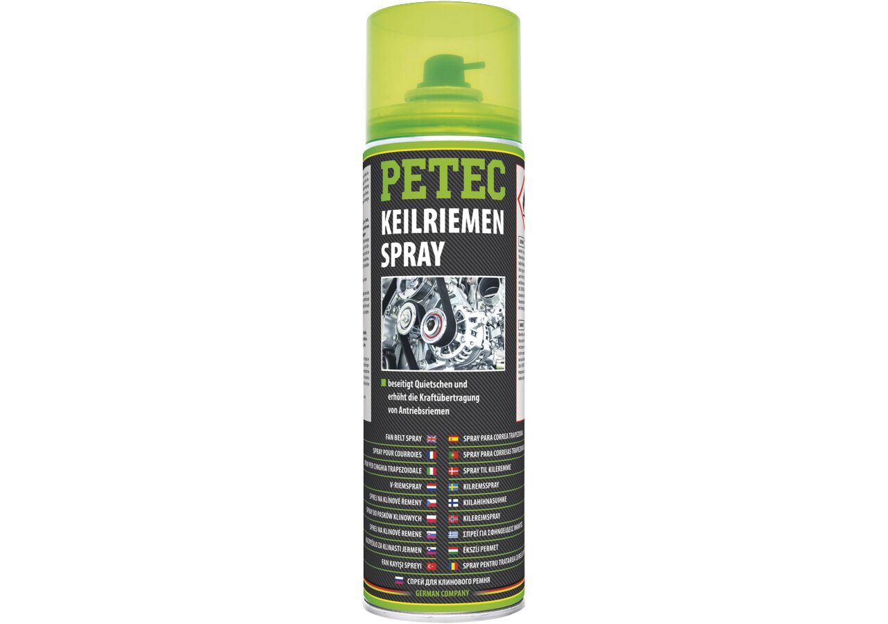 Keilriemenspray transparent 500 ml, Spraydose PETEC