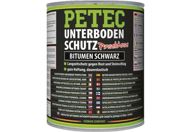 Unterbodenschutz Bitumen schwarz streichbar, 1 Liter Dose PETEC