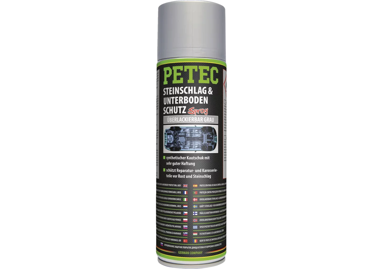 Steinschlag- Unterbodenschutz Kautschuckbasis grau 500 ml, Spraydose überlackierbar PETEC