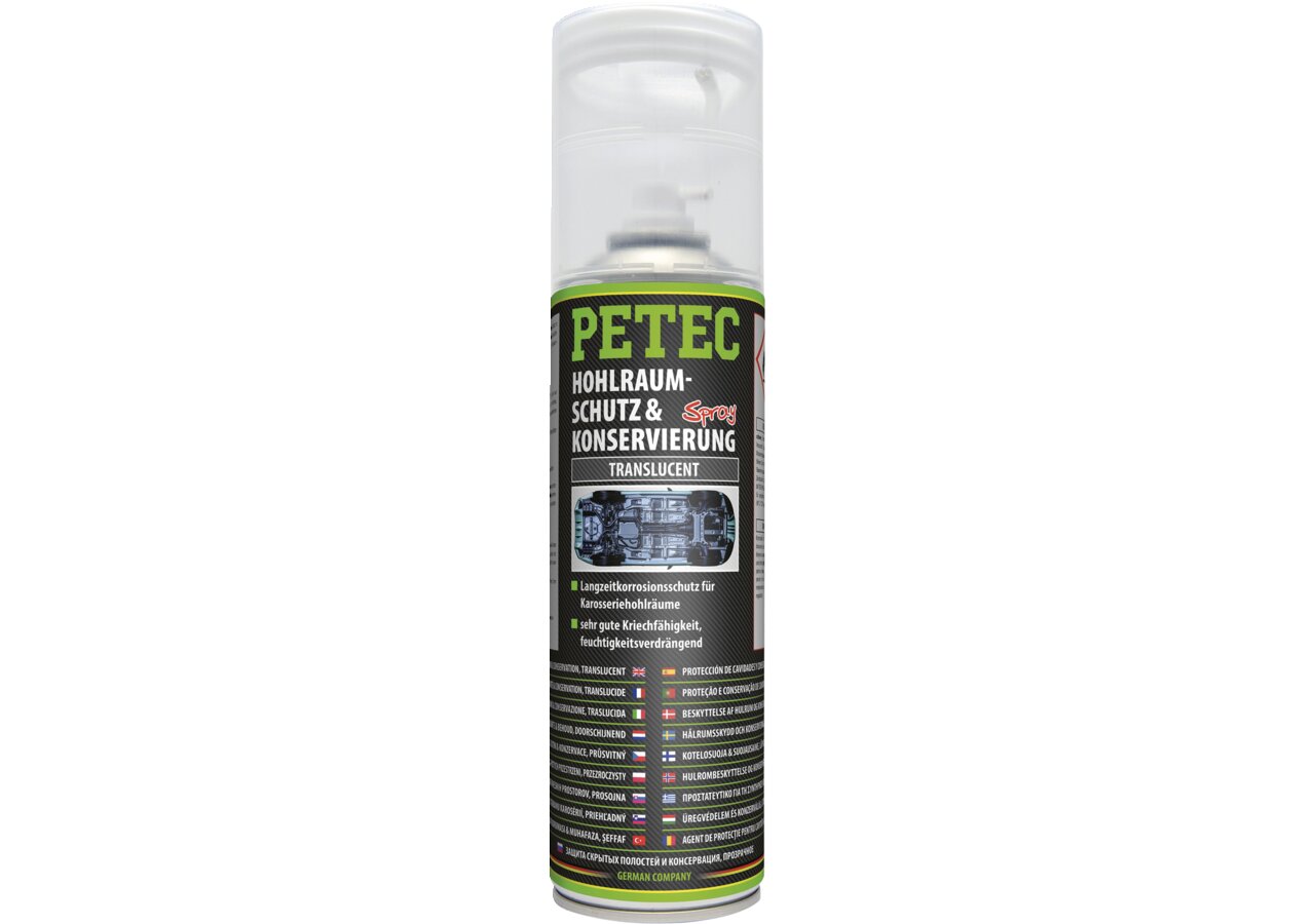 Hohlraumschutz und Konservierung transparent 500 ml, Spraydose PETEC
