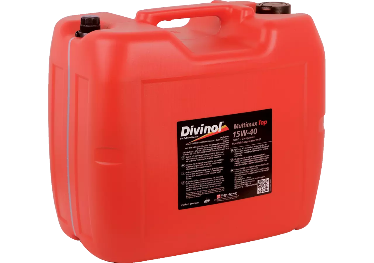 Motoröl Agrar-LKW, Multimax Top 15W-40, 20 Liter Divinol