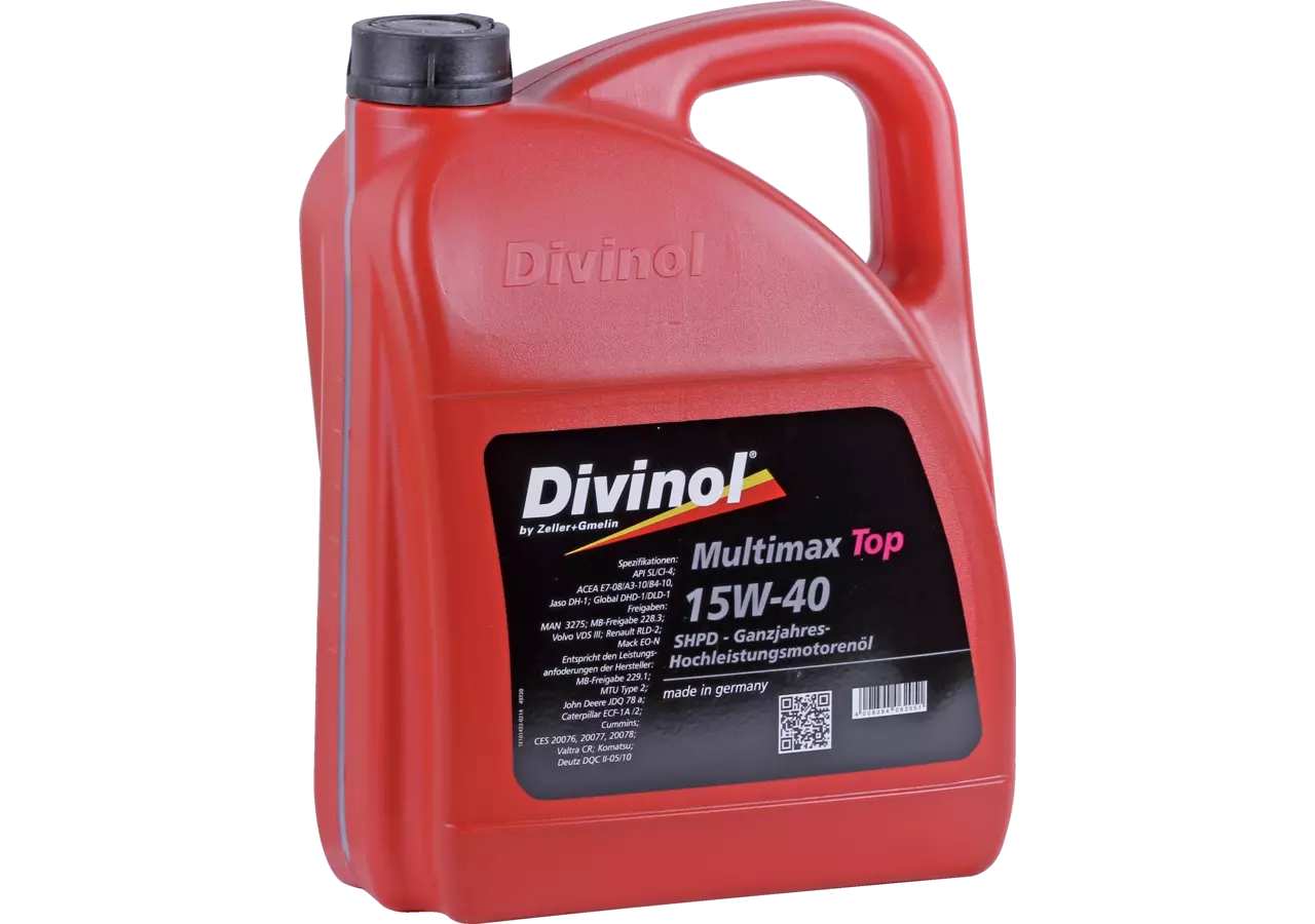Motoröl Agrar-LKW, Multimax Top 15W-40, 5 Liter Divinol