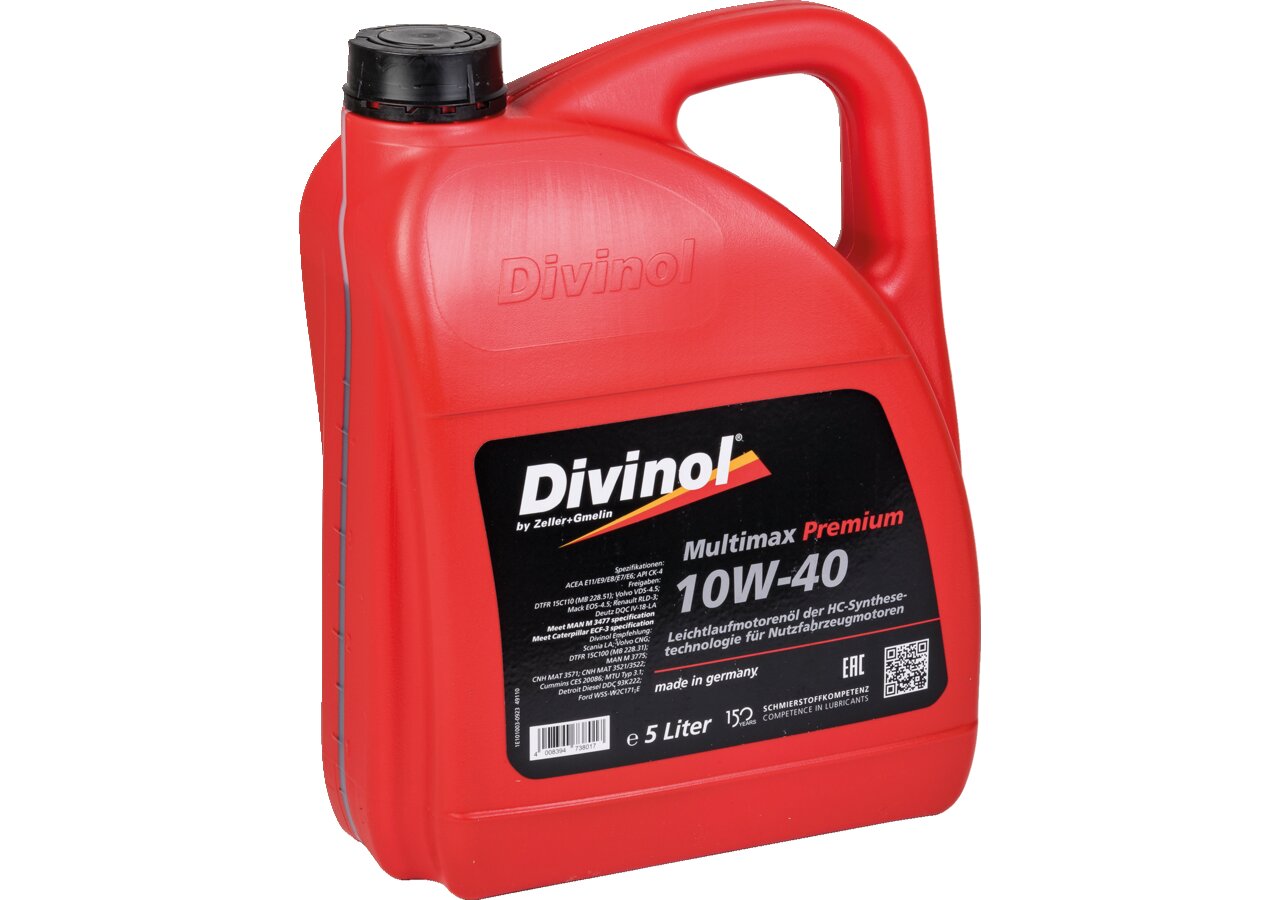Motoröl Agrar-LKW, Multimax Premium EURO 6/7 10W-40, 5 Liter Divinol