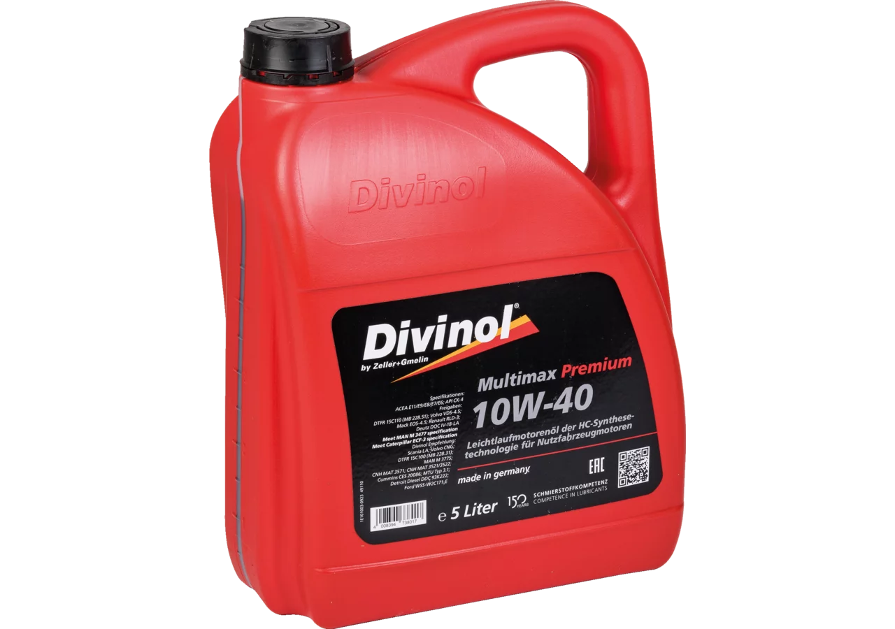 Motoröl Agrar-LKW, Multimax Premium EURO 6/7 10W-40, 5 Liter Divinol