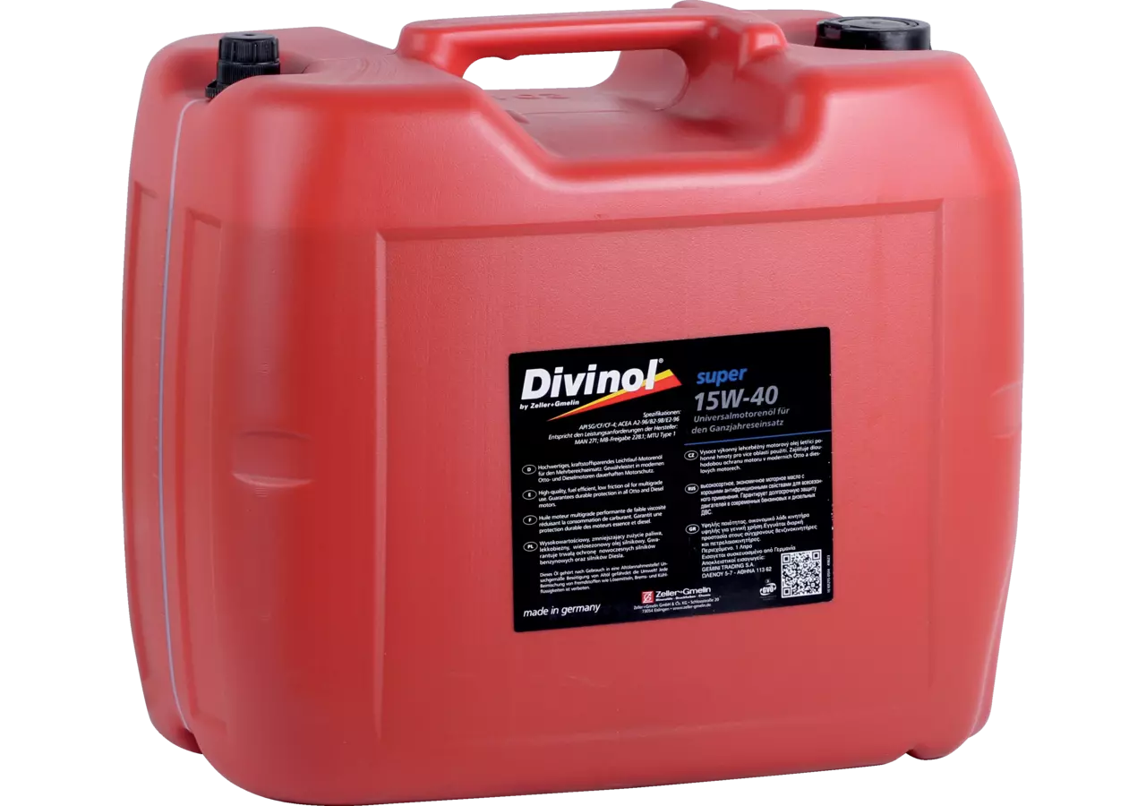 Motoröl PKW Super 15W-40, 20 Liter Divinol