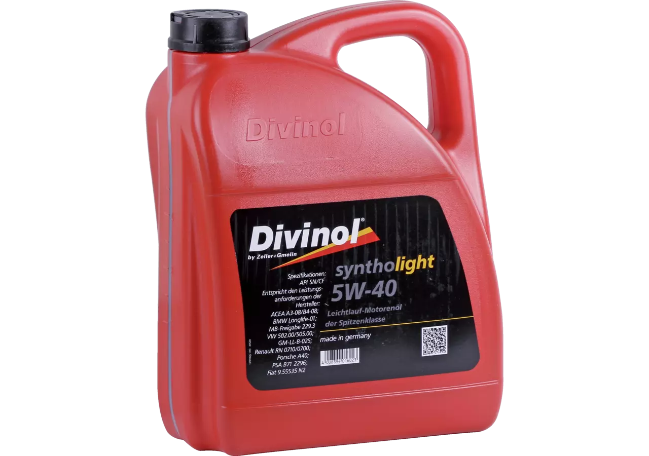 Motoröl PKW Syntholight 5W-40, 5 Liter Divinol