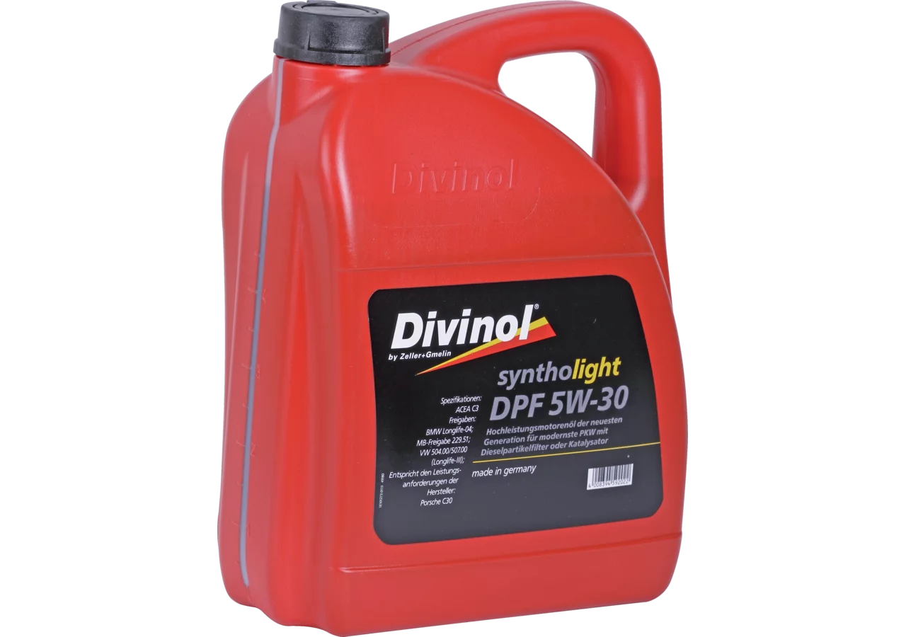 Motoröl PKW Syntholight DPF 5W-30, 5 Liter Divinol