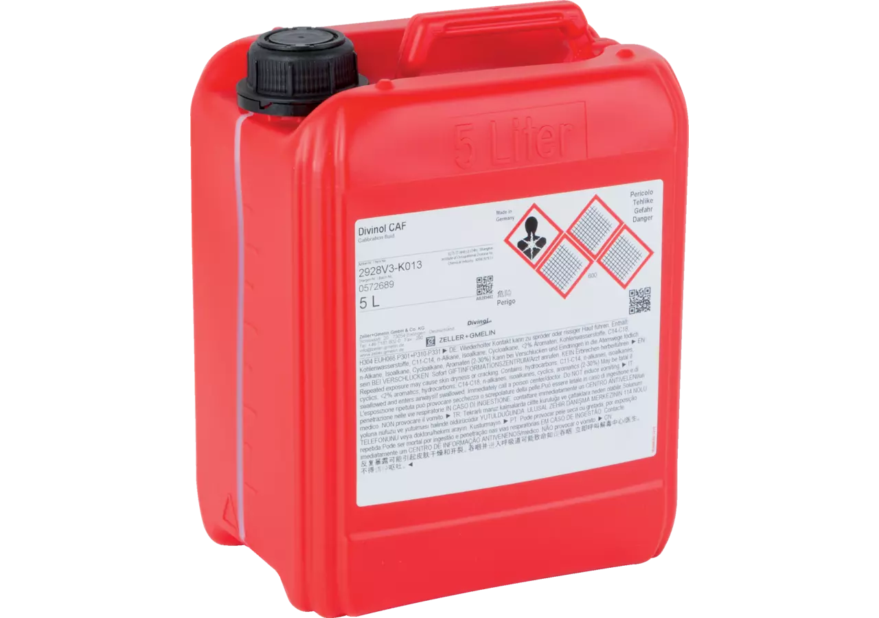 Einspritzpumpenprüföl CAF, 5 Liter Divinol