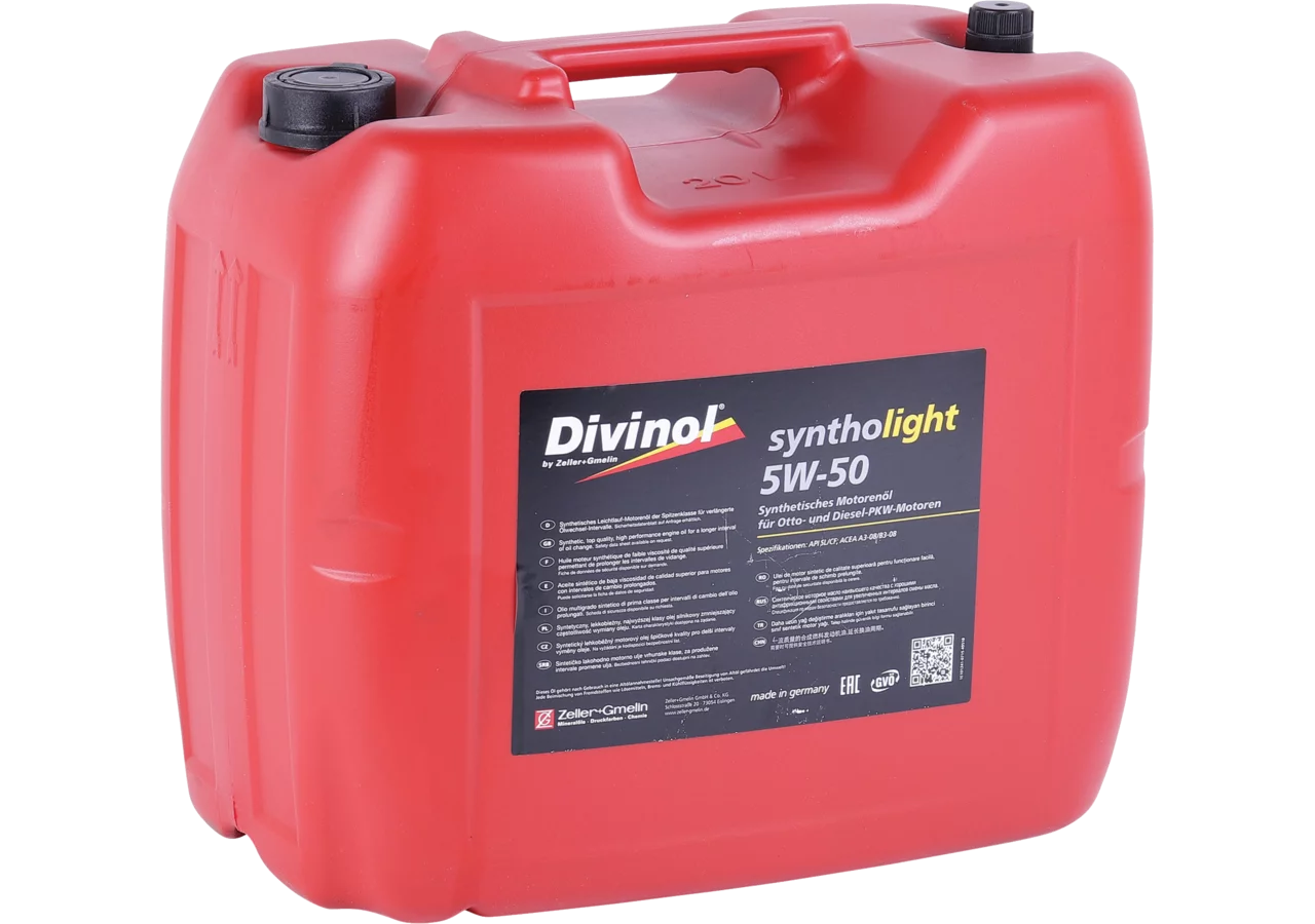Motoröl PKW Syntholight 5W-50, 20 Liter Divinol