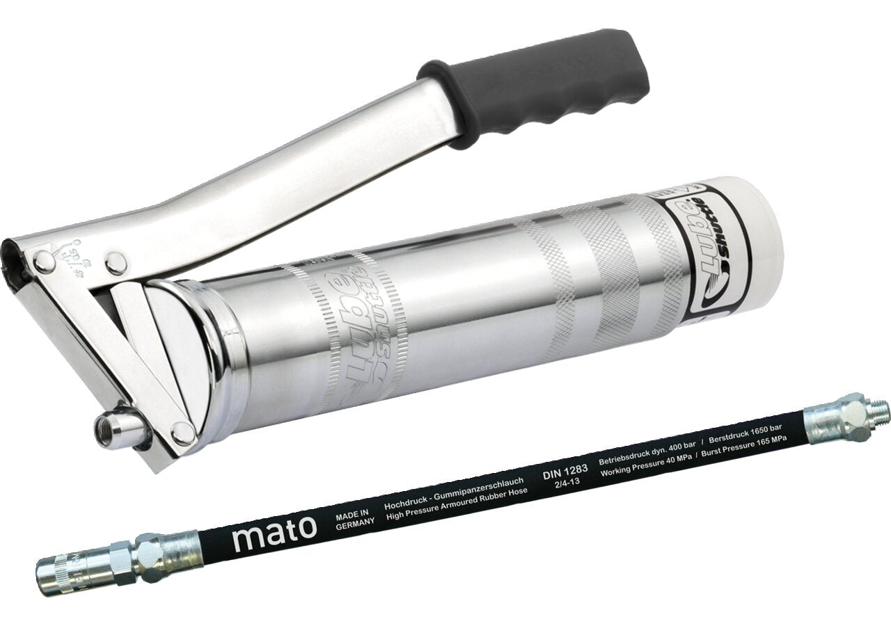 Fettpresse Lube Shuttle, mit Schlauch und Mundstück M10 x 1 Mato