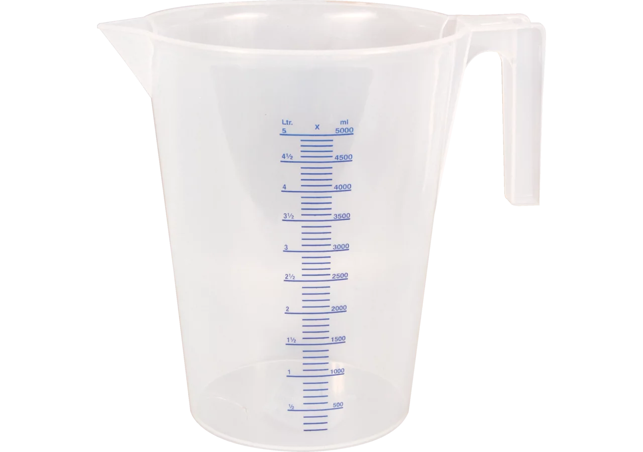 Messbecher graduiert Kunststoff, 5 Liter Mato