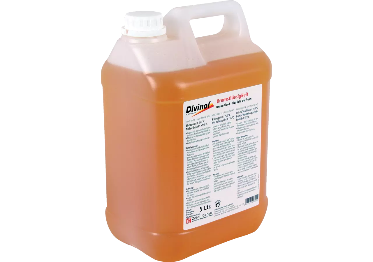 Bremsflüssigkeit DOT4, 5 Liter DIVINOL BREMSFLÜSSIGKEIT DOT4 Divinol