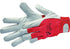 Arbeitshandschuhe Leder Star, Grau-Rot, Größe XL/10 mit Klettverschluß GartenShop24 - Hochwertige Gartengeräte