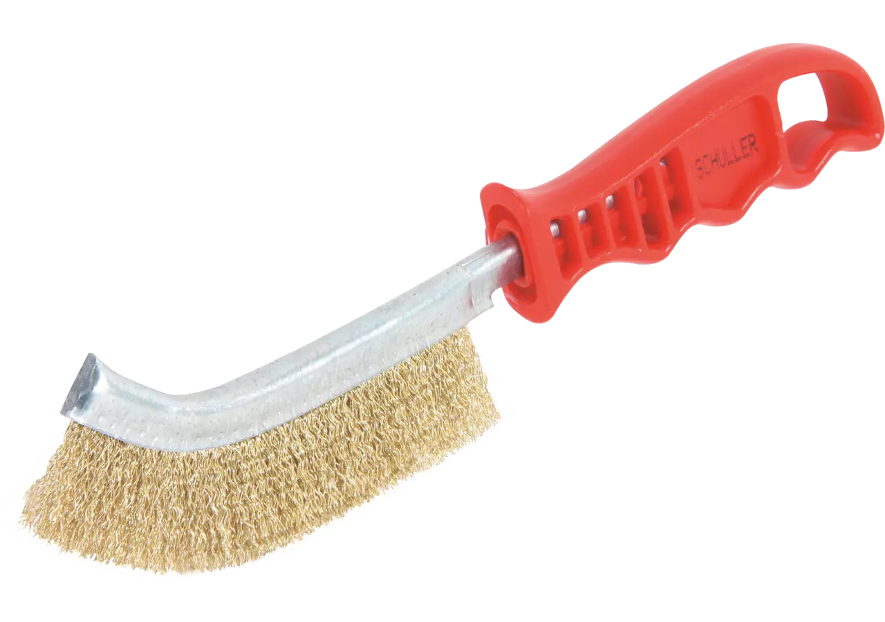 Drahtbürste Spezial Messing gebogen GartenShop24 - Hochwertige Gartengeräte