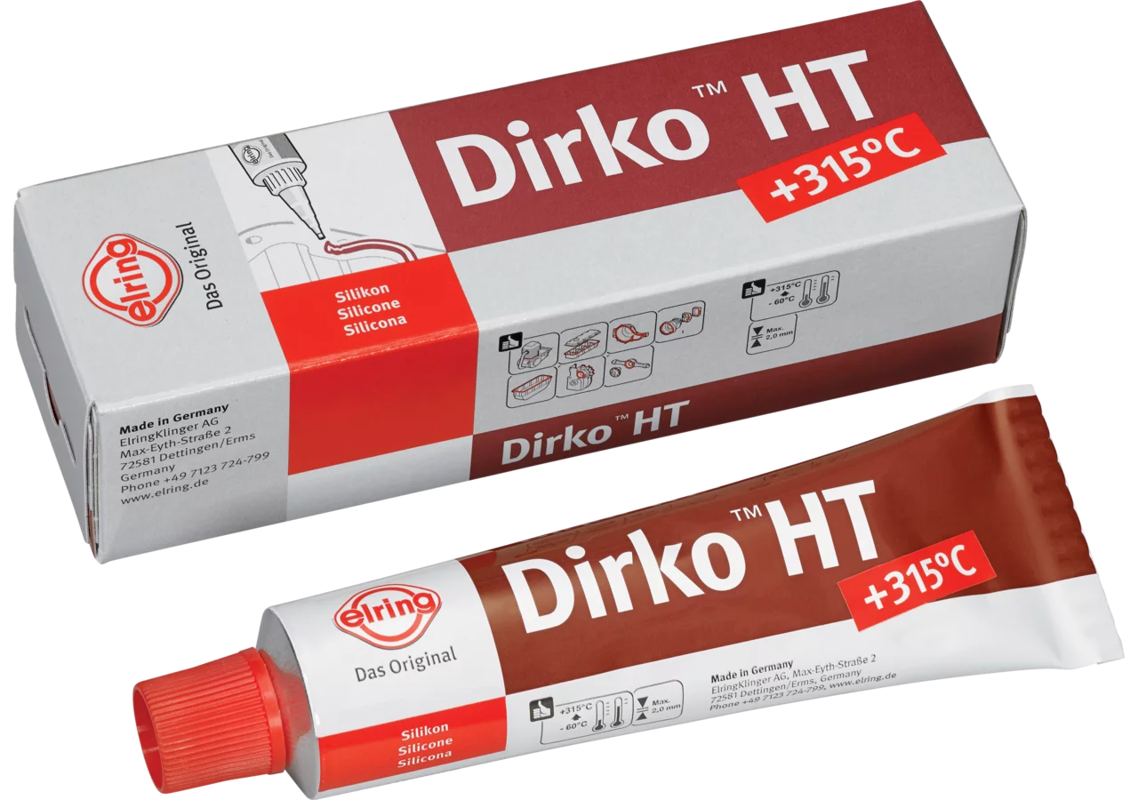 Dichtmasse Dirko HT acetic rot, 70 ml Tube Elring
