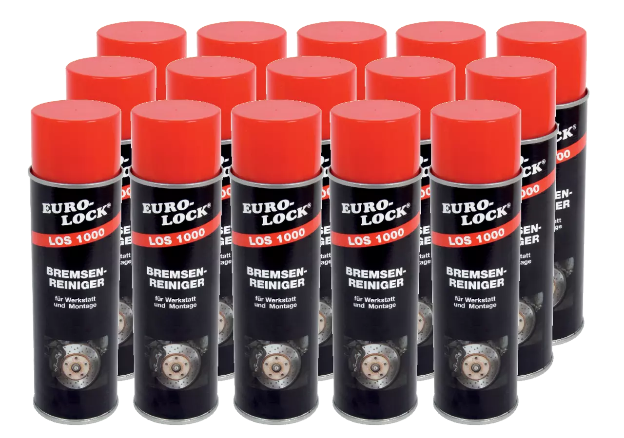 Bremsenreiniger Los 1000, 500 ml Spray, 15 Stück Euro Lock