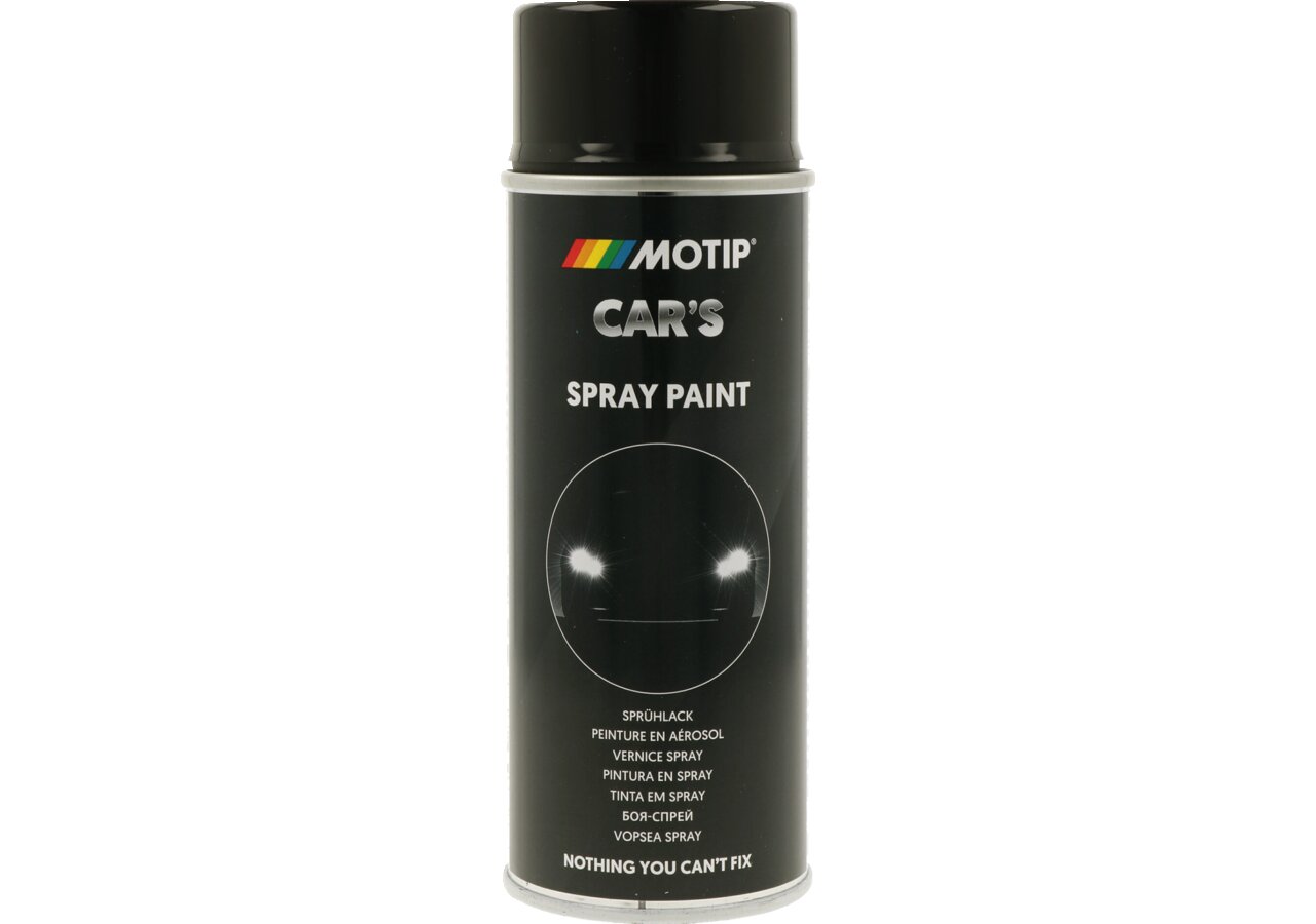 Acryllackspray Felgenschwarz glänzend, 400 ml Spraydose MOTIP