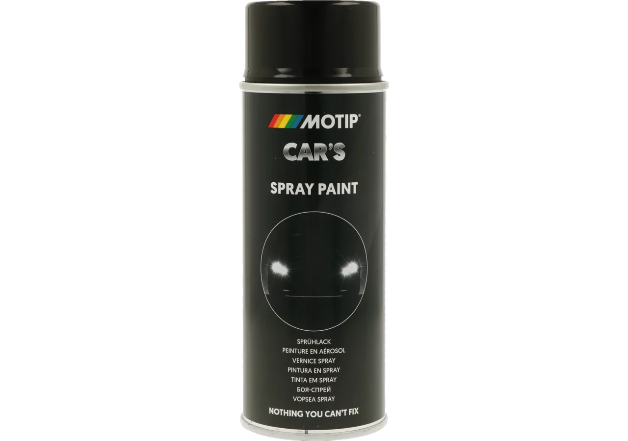 Acryllackspray Felgenschwarz glänzend, 400 ml Spraydose MOTIP