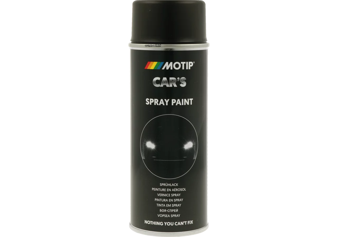 Acryllackspray Felgenschwarz matt, 400 ml Spraydose MOTIP