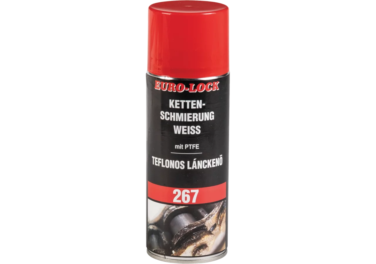 Kettenschmierspray Los 267, weiss mit PTFE, 400 ml Euro Lock