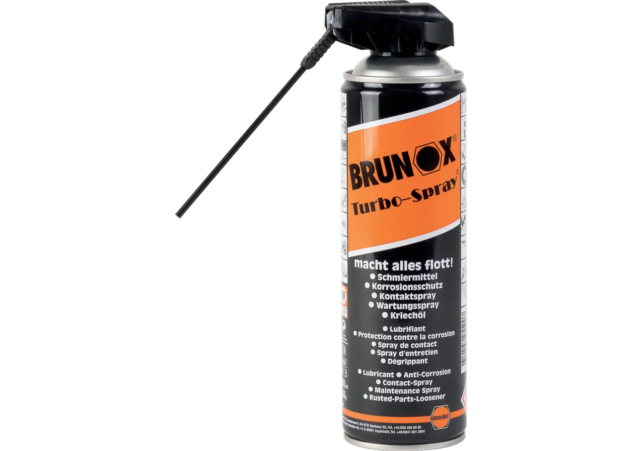 Multifunktionsöl Turbospray, 500 ml, 12 Stück mit Power Click Brunox