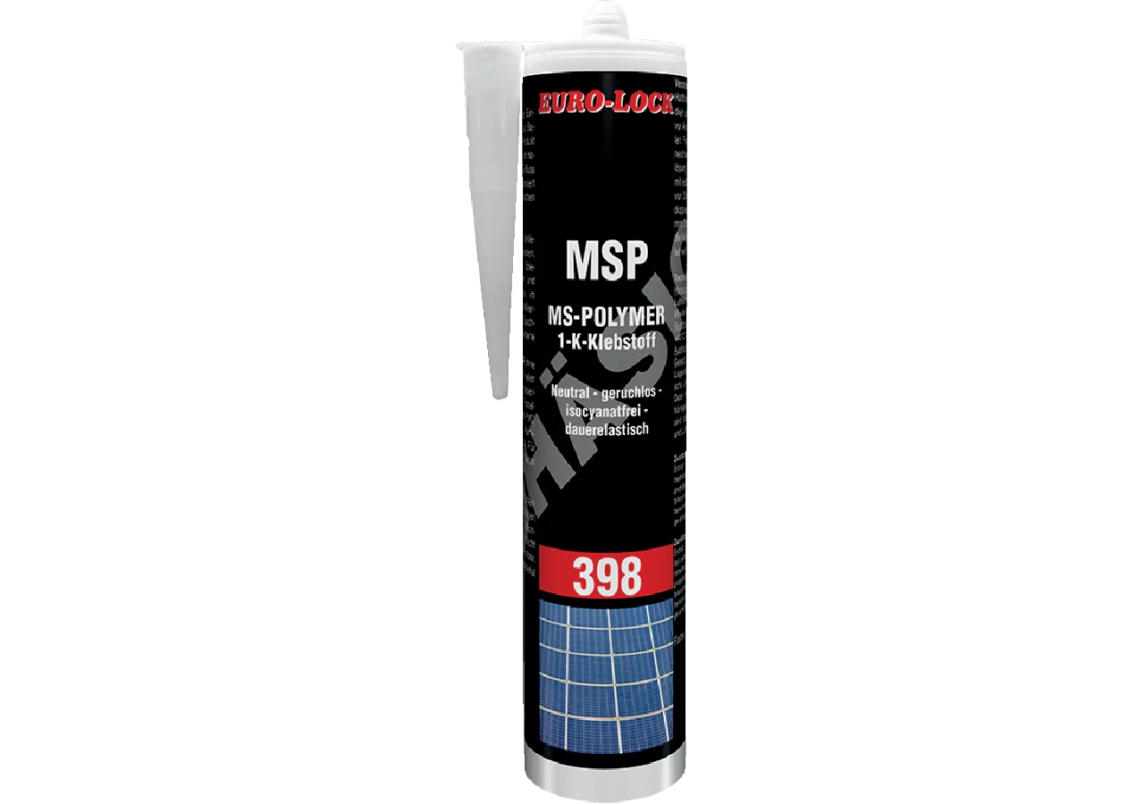Kleb- und Dichtstoff MS Polymer, Los 398 weiß, 310 ml Kartusche Euro Lock