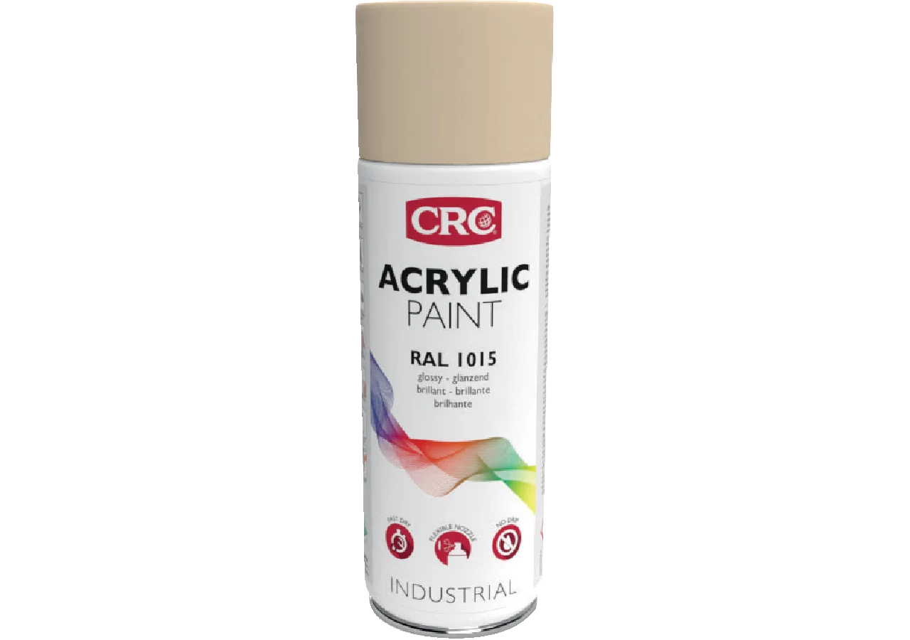 Acryllackspray Acrylic Paint RAL 1015 Hellelfenbein, 400 ml Spraydose CRC