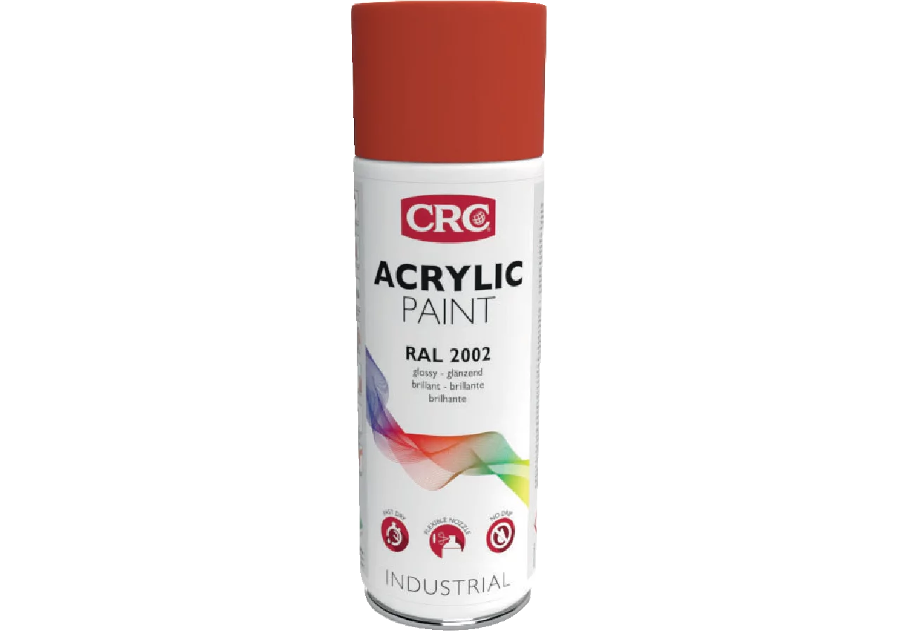 Acryllackspray Acrylic Paint RAL 2002 Blutorange, 400 ml Spraydose CRC