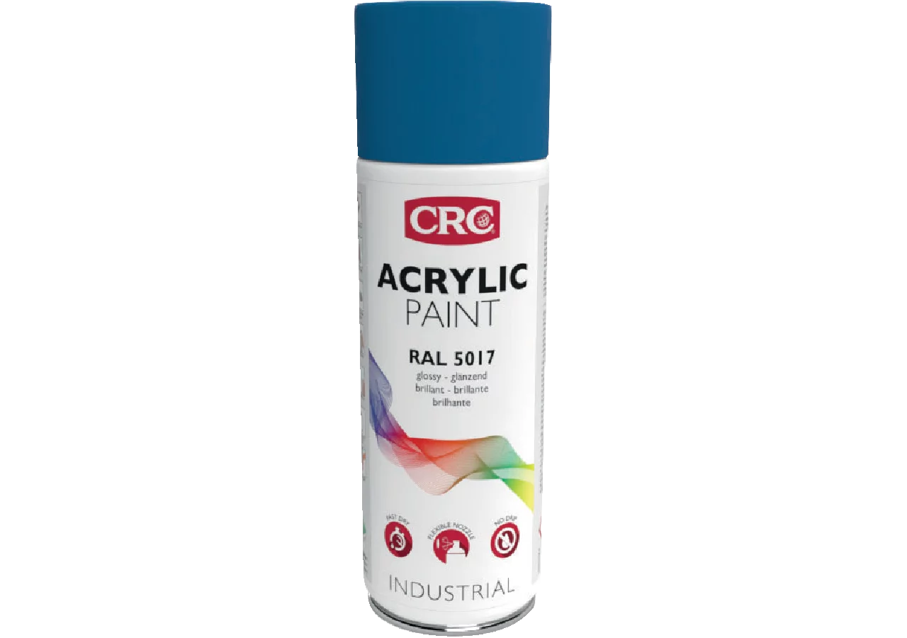 Acryllackspray Acrylic Paint RAL 5017 Verkehrsblau, 400 ml Spraydose CRC