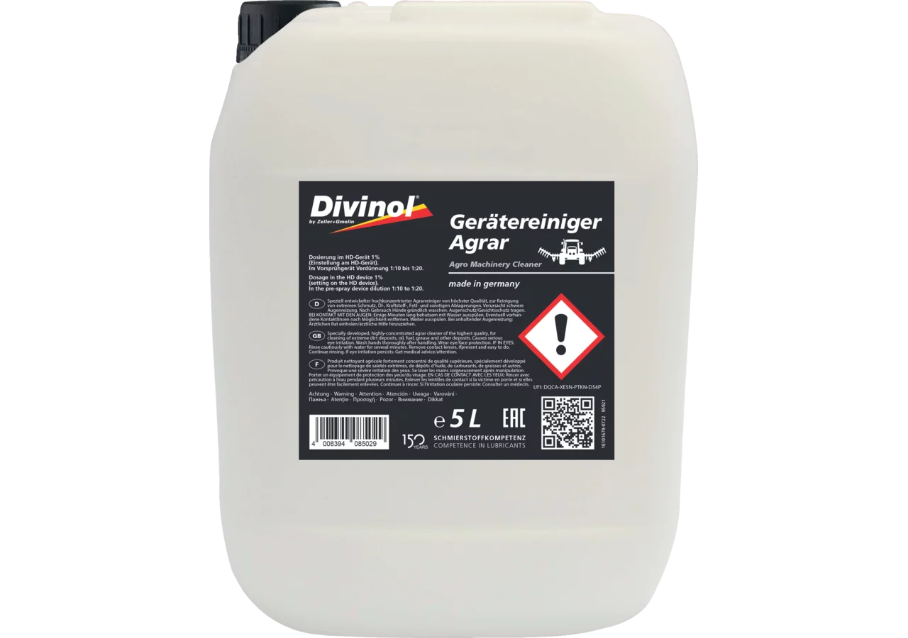 Gerätereiniger Agrar, 5 Liter DIVINOL GERÄTEREINIGER AGRAR Divinol