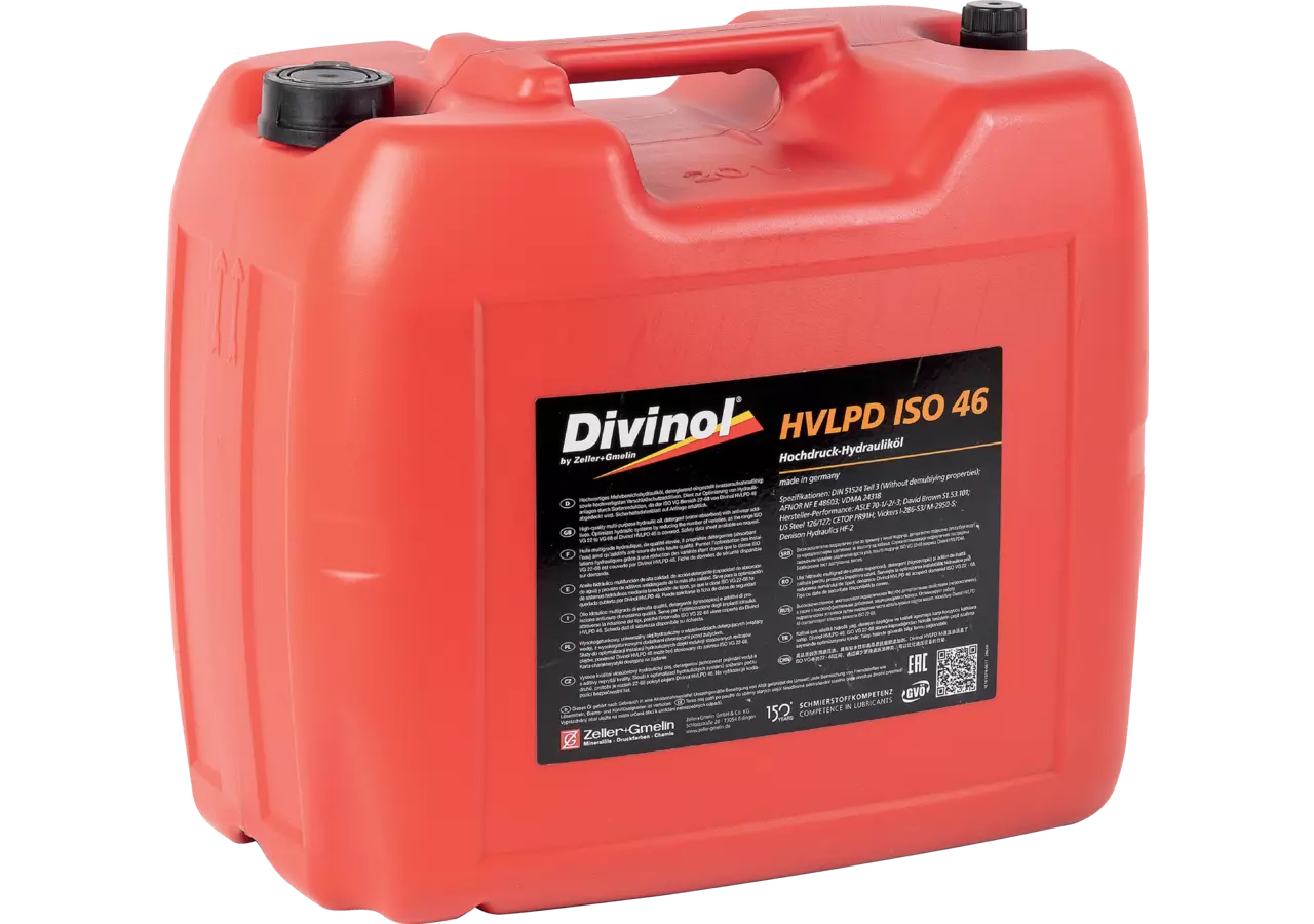 Hydrauliköl HVLPD ISO 46, 20 Liter Divinol