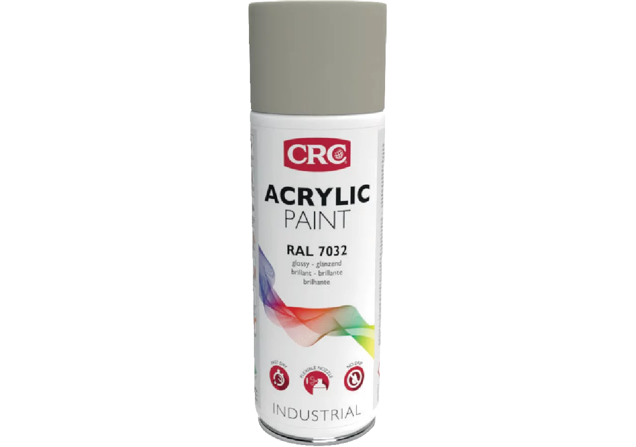 Acryllackspray Acrylic Paint RAL 7032 Kieselgrau, 400 ml Spraydose CRC