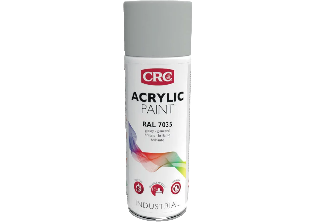 Acryllackspray Acrylic Paint RAL 7035 Lichtgrau, 400 ml Spraydose CRC