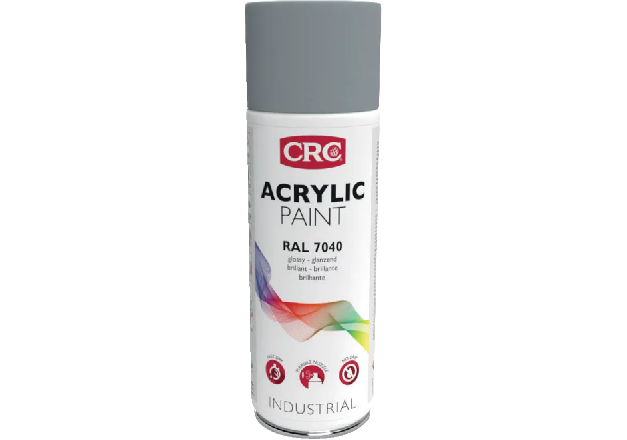 Acryllackspray Acrylic Paint RAL 7040 Fenstergrau, 400 ml Spraydose CRC