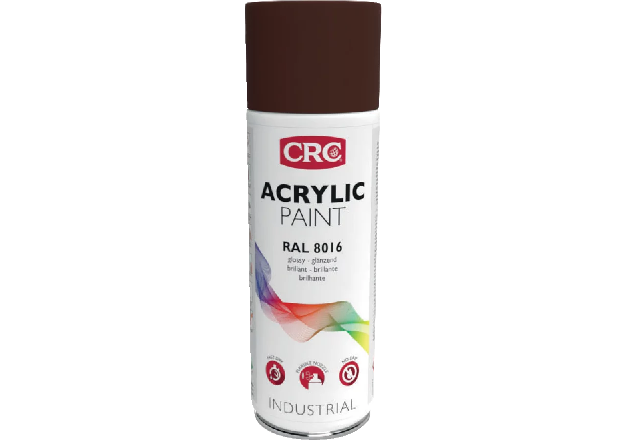 Acryllackspray Acrylic Paint RAL 8016 Mahagonibraun, 400 ml Spraydose CRC