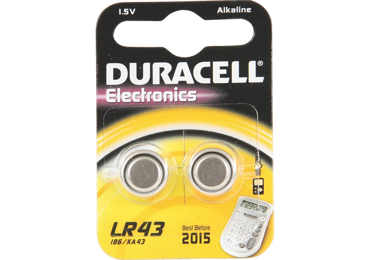 Knopfzelle Electronics LR43, VG12GA, AG12 Duracell