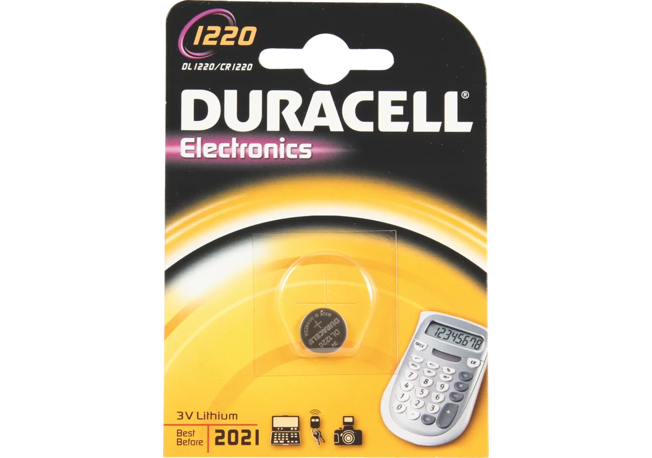 Knopfzelle Electronics 1220, CR1220 Duracell