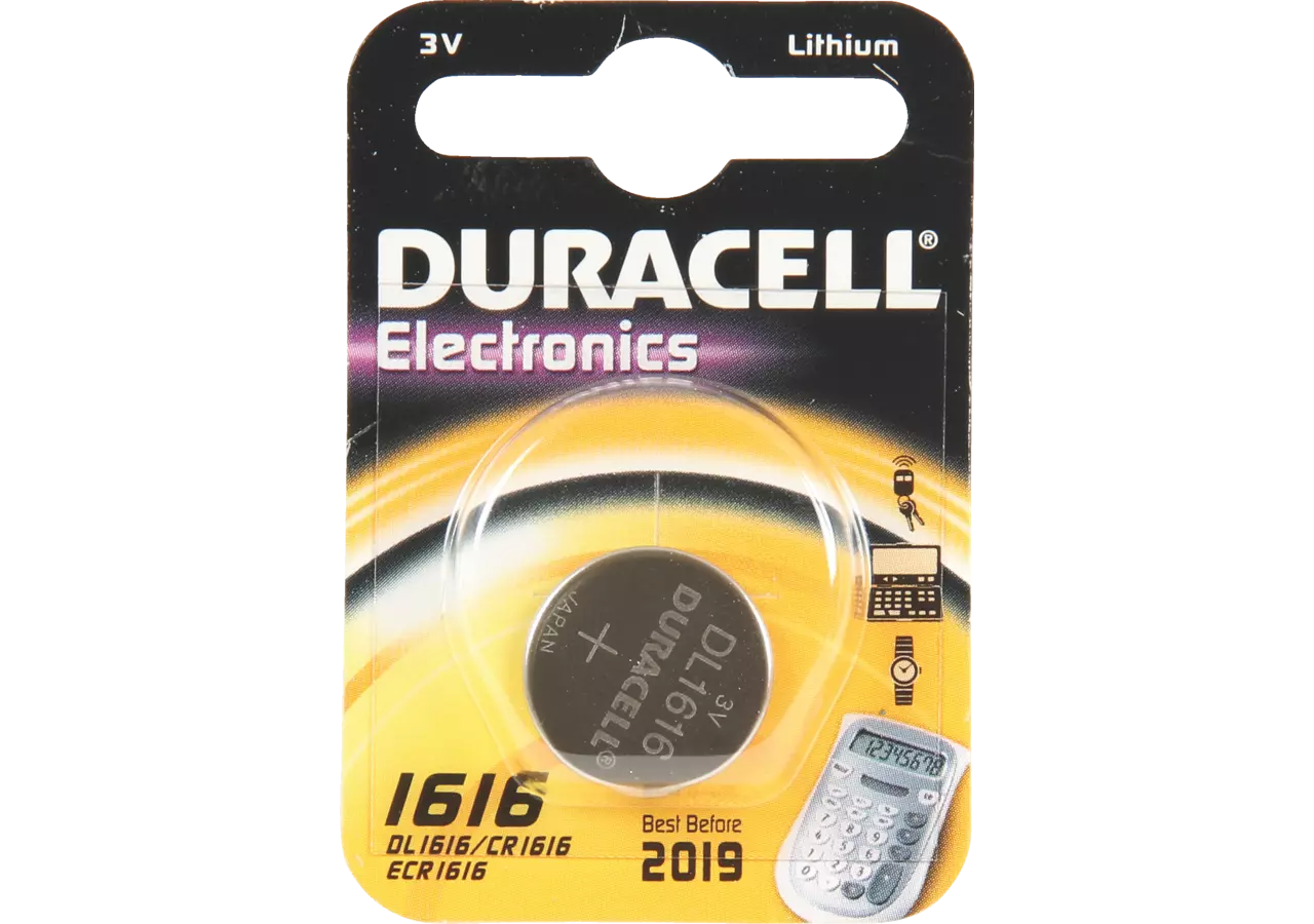 Knopfzelle Electronics 1616, CR 1616 Duracell