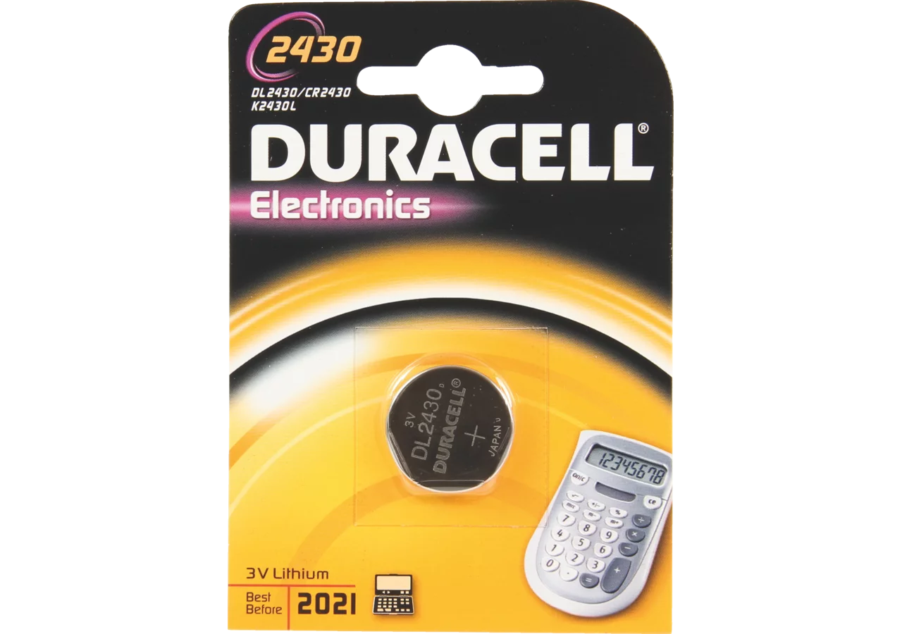 Knopfzelle Electronics 2430, CR 2430 Duracell
