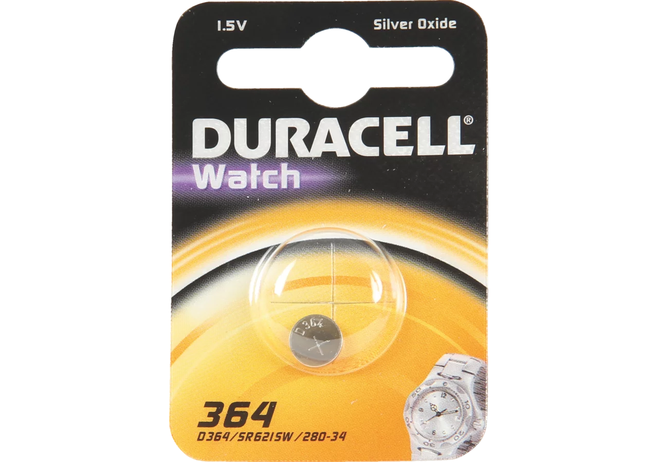 Knopfzelle Watch 364, SR 60, SG11 Duracell