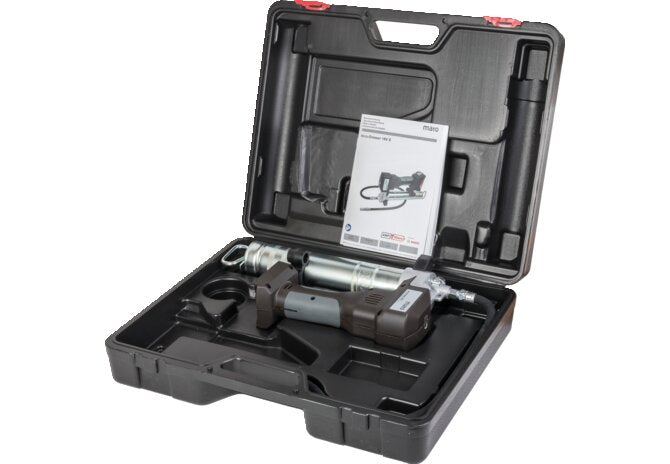 Fettpresse Accu-Greaser Basic-Line-S, 18 V, geeignet für 400 g Kartuschen, oder 500 g losem Fett – passend für 400 g Kartuschen, oder 500 g losem Fett Mato
